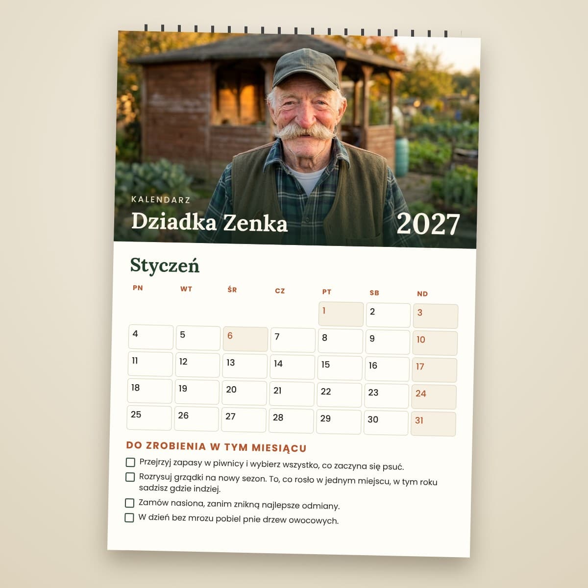 Kalendarz Dziadka Zenka 2027 – ścienny