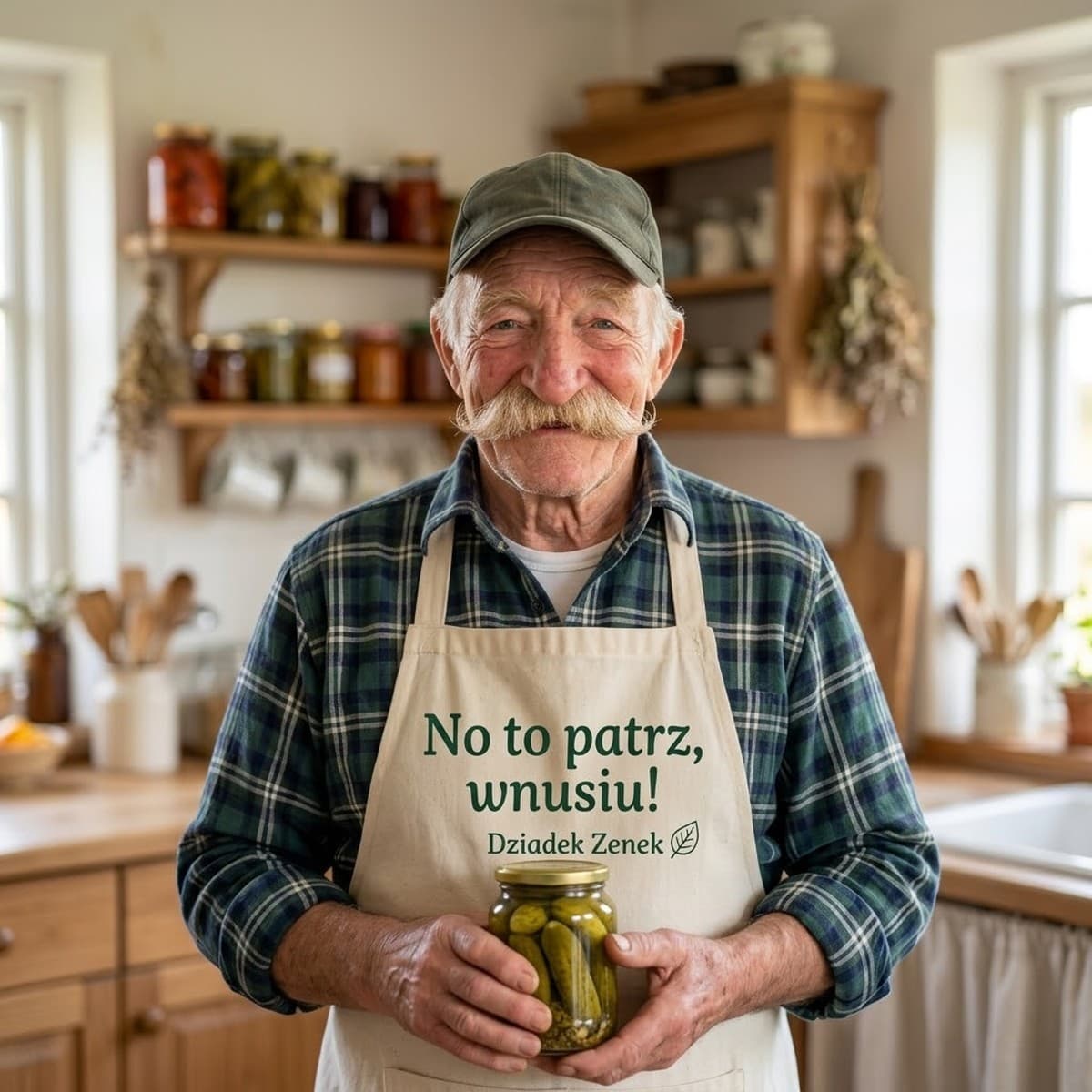 Fartuch kuchenny „No to patrz, wnusiu!”