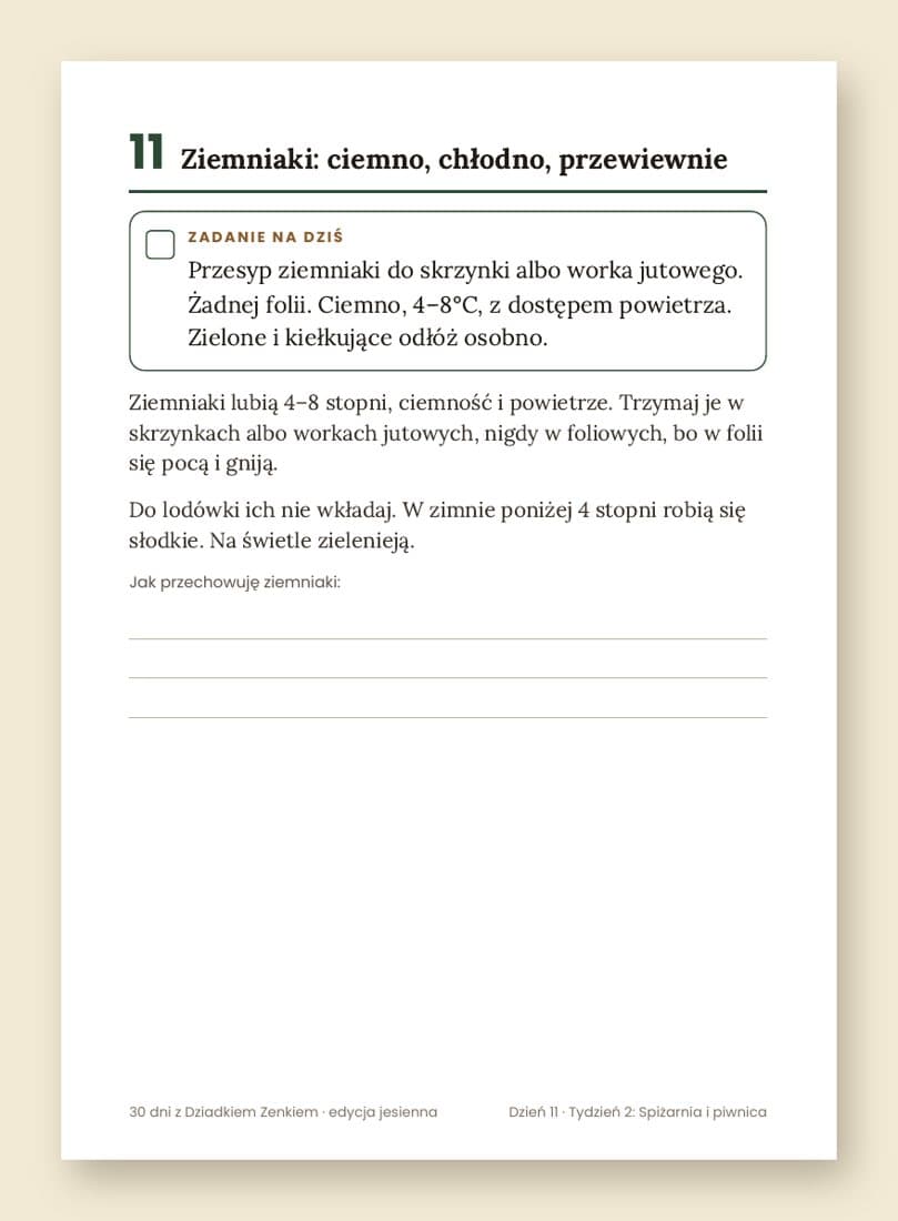 Nic się nie marnuje w 30 dni – program jesienny (planer drukowany A5 + książka + PDF w minutę)
