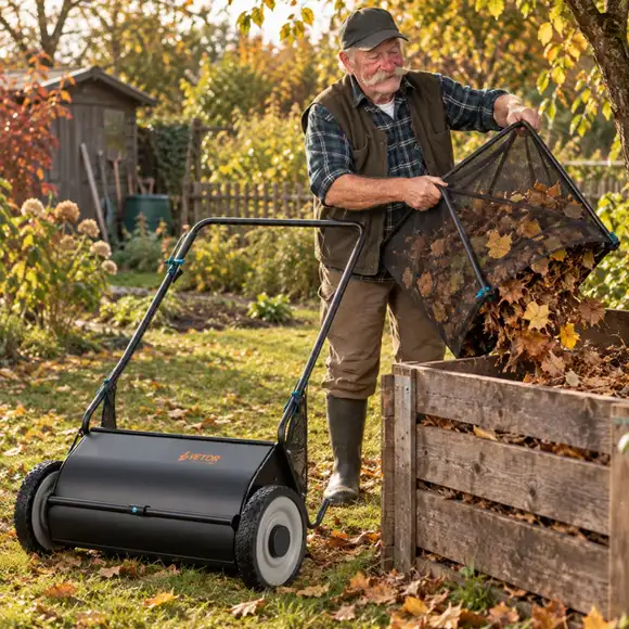LeafCollector™ – Zamiatarka do Liści z Koszem